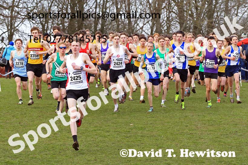 Mens Under-17s 2023 UK CAU Inter Counties Cross Country Champs, Prestwold Hall, Loughborough. Photo: David T. Hewitson/Sports for All Pics